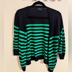 Gap - Summer/Spring Green and Navy Cardigan